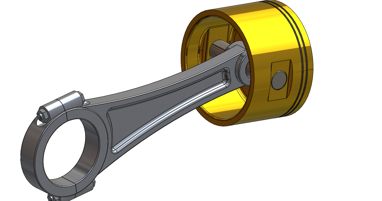 V8发动机-活塞组件